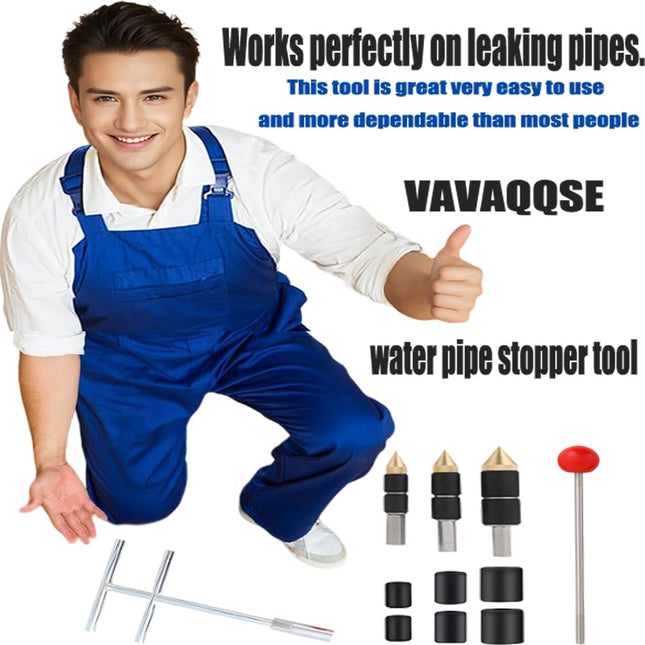 Pipe Water Stopper Kit - Hot-Melt Water Stop Needles for Fast Water Line Pipe Repairs - Stainless Steel Home Improvement