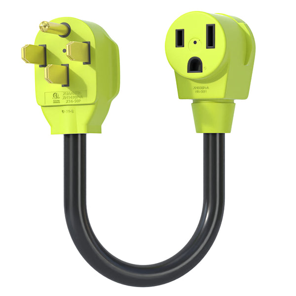 Welder Plug Adapter,Nema 14-50P to NEMA 6-50R,4 Prong to 3 Ponng 50 Amp Welder Plug Adapter Cord,Stw 10 AWG?1.5FT?