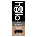 Hello Epic Whitening Charcoal Fluoride Free Toothpaste, Activated Charcoal Toothpaste with Coconut Oil, Whitens Teeth Naturally, SLS Free, Fresh