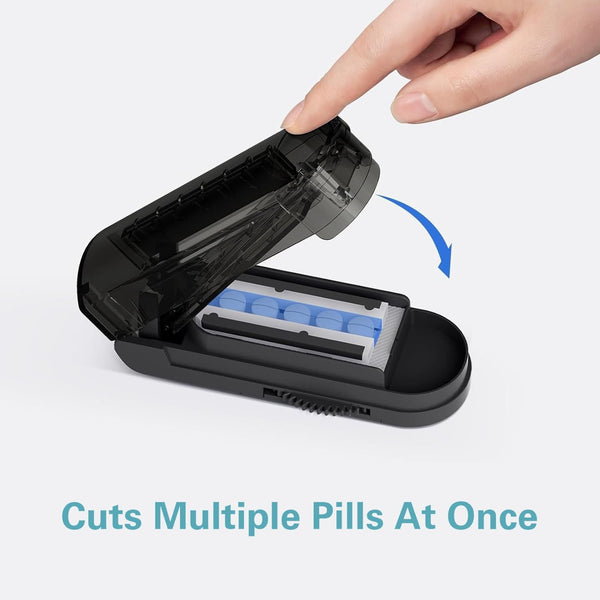 DEPAD Pill Cutter Splitter for Cutting Multiple Pills, Adjustable Pill Cutter Splitter for Small and Tiny Pills with Accurate Pill Alignment, Pill