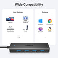 UGREEN USB 3.0 Hub, 4 Ports USB a Splitter Ultra-Slim USB Expander for Mouse, Keyboard, Flash Drive, U Disk, Printer Compatible with Laptop,