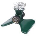 Biswing 1 Pack Lawn Sprinkler, Heavy Duty Metal Square Garden Sprinkler, 360 Degree Large Area Irrigation, Connectable Rotating Automatic Water