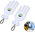 Golf Glove Holder Stretcher, 2PCS Durable Glove Support Frame Dryer Shaper Tool Accessories for Sports Gloves Maintenance, White, One Size