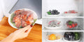 UPGRADED Thickened-Fresh Keeping Bags, Stretch Plastic Wrap Bowl Cover, Reusable Plastic Wrap for Food, Universal Kitchen Wrap Fresh Keeping Bags
