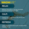 Magnilife Relaxing Leg Cream, Deep Penetrating Topical for Pain and Restless Leg Syndrome Relief, Naturally Soothe Cramping, Discomfort, and