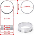 3 Inch Aluminum Quick Release V Band Clamp with Flange Intake Intercooler Pipe Clamp Throttle Union Sleeve