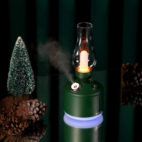 Humidifier with Light, Aromatherapy Essential Oil Diffuser, Desk Lamp(Green)