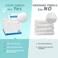 HOMEXCEL Face Towels, Disposable Face Towelette, Biodegradable Makeup Remover Dry Wipes 50 Count, Super Soft Clean Facial Towels Wash Cloth for
