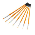 Miniature Paint Brush Set, 7 Piece Fine Detail Paint Brush for Artists, Model, Acrylic and Watercolor Paint