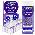 Swiffer Power Mop Refill Pack, Floor Cleaner for Mopping Tile, Vinyl, Laminate, Wood in Home, Bathroom, Kitchen, All Purpose Multi-Surface