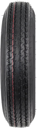 Ecustomrim Trailer Tire on White Rim 530-12 5.30-12 5.30 X 12 Load Range C 4 Lug 12 X 4 Wheel - 2 Year Warranty W/Free Roadside