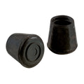 Shepherd Hardware 8763E Leg Tips 1-1/8-Inch inside Diameter Rubber Chair Leg Caps, 24 Pack, Black
