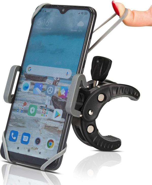 Baby Stroller Phone Holder, Shopping Cart, Golf Cart, Push Cart, Bike Phone Mount, for Motorcycle, Scooter, ATV, Boat, Spin Bike, Treadmill,