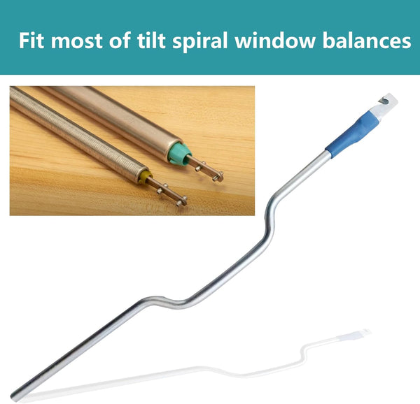 Window Tension Tool for Tilt Spiral Balance H 3787, Engage the Balance and Insert into the Proper Window Shoe, Pack of 1, Silver, 2 Year Warranty