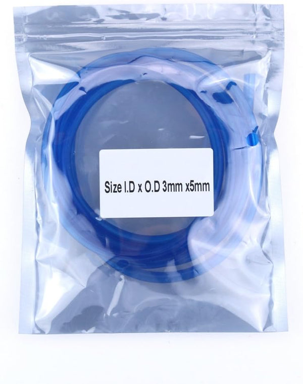 Hilitchi 20-Feet Petrol Fuel Line Hose Lubricant of 4 Sizes Tubing for Weedeater Chainsaw Common 2 Cycle Small Engines (Light Blue)