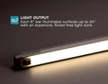 BLACK+DECKER LED under Cabinet Lighting Kit, Cool White, Stick up Design, 3-Bars, 6â Each (LEDUC6-3CK), 6