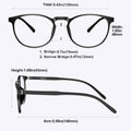 Blue Light Blocking Glasses Women/Men,Retro round anti Eyestrain Computer Gaming Glasses(2Pack)