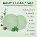 Tea Tree & Mint Shampoo Bar - Natural Hair Cleanser with Invigorating Oils, Sulfate-Free & Vegan, Suitable for All Types, Zero-Waste Care, 3.2 Oz