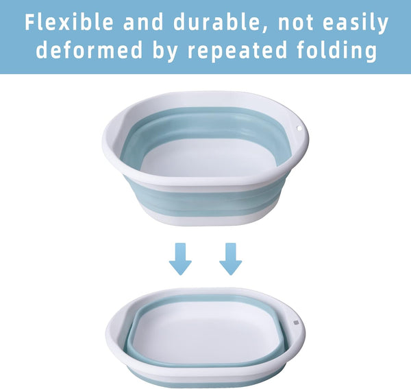 Tlswshsy Portable Pool Foot Bath,Collapsible Pool Foot Wash Basin Tub,Foot Bath Basin for above Ground Swimming Pools Accessories