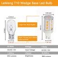 3W T10 Wedge Base 921 LED Light Bulb,2700K Warm White,12Vac/Dc Landscape Garden Patio Path Driveway Malibu,Automotive Car RV Camper Trailer