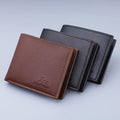 Slim Wallet for Men with Coin Purse, Minimalist Wallet with Zipper, Bifold Mens Wallets with Credit Card Holder, PU Leather Men'S Wallet with