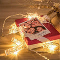 Dopheuor Photo Clip String Lights LED Fairy Clip String Lights Hanging Photo Pictures Battery Operated for Gifts Patio Christmas Bedroom Wedding
