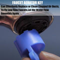 5 Pcs Cache Faucet Key Removal Wrench Tool with 5 Sizes M16.5, M18.5, M21.5, M22.5, M24 Recessed Aerator Key Sink Faucet Removal Tool