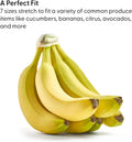 W&P Reusable Produce Savers, Set of 7, Covers Fruits & Vegetables to Keep Fresh, Dishwasher Safe, Avocado & Onion Saver