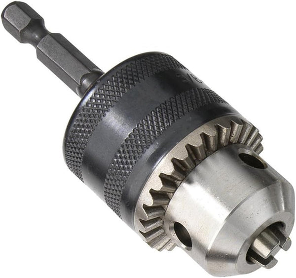 Yakamoz 0.6-6.5Mm 1/40-1/4" Capacity Drill Chuck Adapter Converter with 1/4" Quick Change Hex Shank Impact Driver Conversion Tool