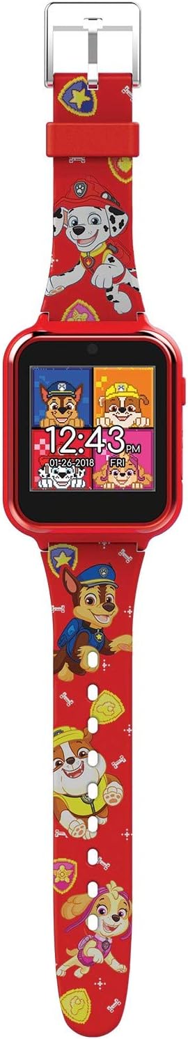 Accutime Paw Patrol Smart Watch with Camera for Kids and Toddlers - Interactive Smartwatch for Boys & Girls Featuring Games, Voice Recorder,