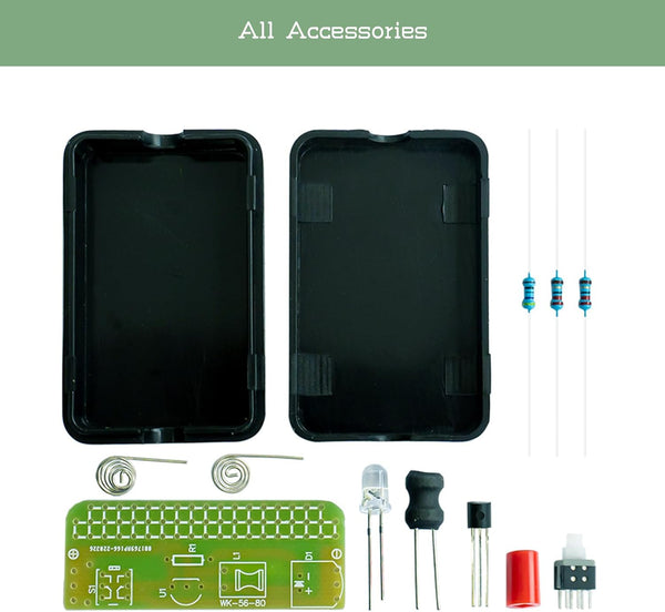 3Pcs EI Electronics Simple Flashlight Kit Soldering Practice Kit Hands-On Simulation School Education LED Light Soldering Kit for Electronic
