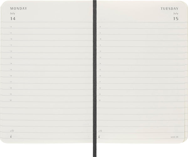 Moleskine Classic 12 Month 2025 Daily Planner, Soft Cover, Pocket (3.5" X 5.5"), Black, 400 Pages