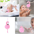 Mesh Bath Ball Sponges, 2Pcs Flamingo Bath Loofah Sponge Body Shower Scrubber Exfoliating Mesh Pouf Shower Ball Bath Sponges Loofah Towels for