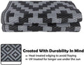 SAND MINE Waterproof Outdoor Rug 4X6 Ft, Reversible Mats, Modern Area Rug, Large Floor Mat and Rug for Outdoors, RV, Patio, Backyard, Deck,