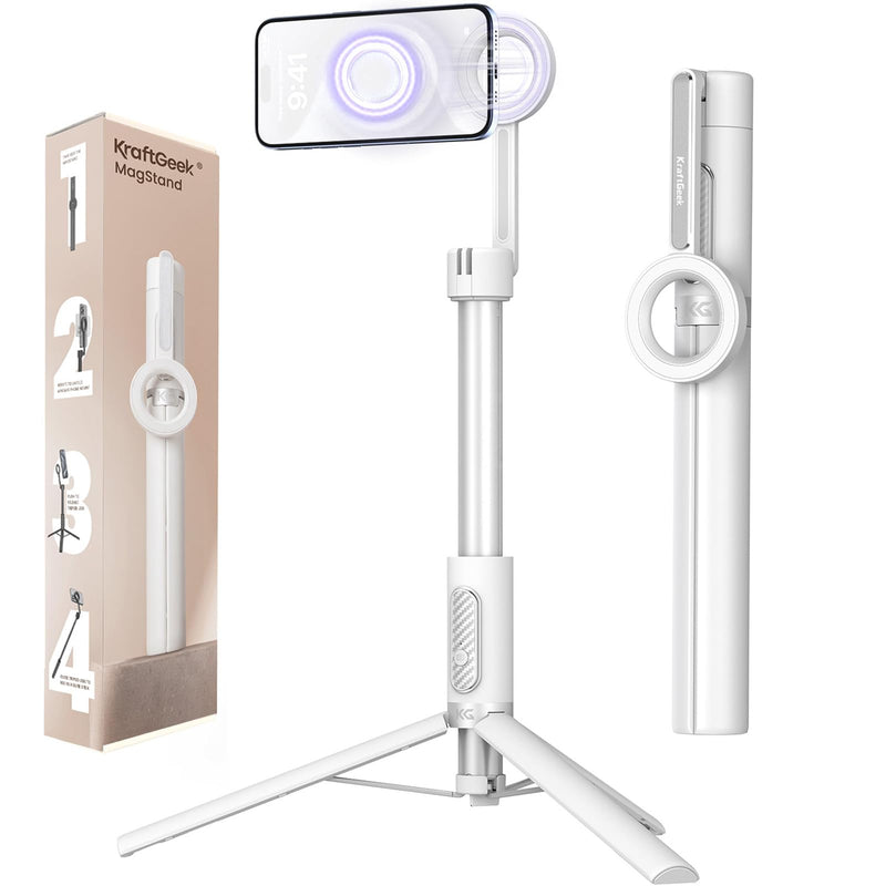 Magnetic Selfie Stick & Tripod for Iphone, 64' Phone Stand with Remote for Cell Phone Iphone 16 Pro Max