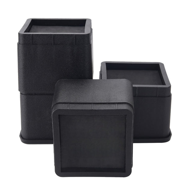 Btsd-Home Adjustable Bed Risers 3 or 6 Inch Heavy Duty Stackable Furniture Risers for College Dorm Bed Sofa Table Couch Chair Bed Raisers Blocks 4