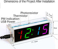 EIELE Soldering Practice Kit Color Changing Clock Electronic Learning Kit for Soldering Enthusiasts