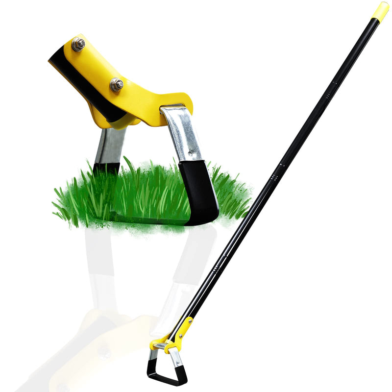 Donsail Hoe Garden Tool - Scuffle Garden Hula Hoes for Weeding Gardening Long Handle Heavy Duty - Adjustable Weeding Loop Stirrup Hoe 30-70 Inch Black