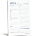 Two Tumbleweeds Daily Planner Notepad with Hourly Schedule - ADHD Planner, Time Block Planning Pad, Desktop to Do List, College Supplies - 6 X 9â