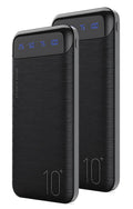 Power Bank 2 Pack 10000Mah Portable Charger with 2 USB 2.4A Outputs & USB C In/Out Slim Battery Pack for Huawei Iphone 16 15 14 13 12 Ipad Samsung