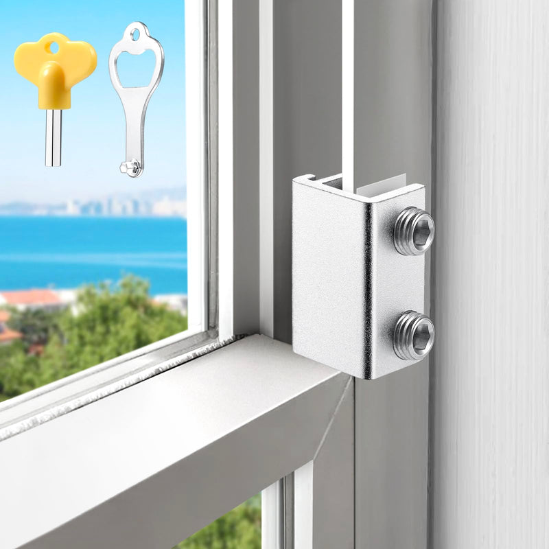 Sliding Window Locks (6 Sets), Window Locks for up and down Windows and Horizontal Windows, Window Security Bars, Window Security Lock with