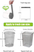 Besli 10 Gallon Drawstring Trash Bag Garbage Bag Trash Can Liner,0.9 Mil,90 Counts