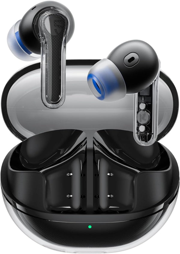 Soundpeats Clear Wireless Earbuds Inexpensive Ear Buds, Bluetooth 5.3 Headphones 12Mm Drivers 2 Mic with ENC, Clear Calls with Deep Bass, Game