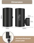 Night Lights Plug into Wall, LED Plug in Night Light, Dusk to Dawn Light Sensor, 0-100LM Adjustable Brightness Wall Light, Soft White 3000K,