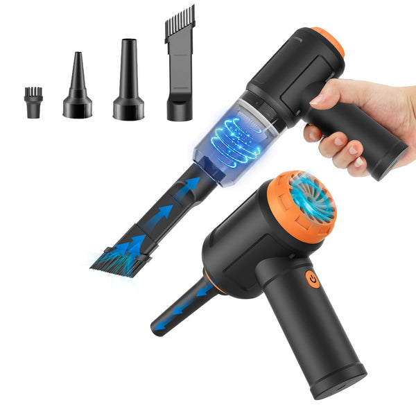 Air Duster - Computer Vacuum Cleaner - for Keyboard Cleaning- Cordless Canned Air- Powerful - Energy-Efficient(Air-01)