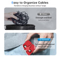6 Pcs 3 in 1 Retractable Multi Charging Cable (3.28FT) with USB C/Micro USB/IP and Phone Holder, Festivals and Birthday Gift for Your Family and