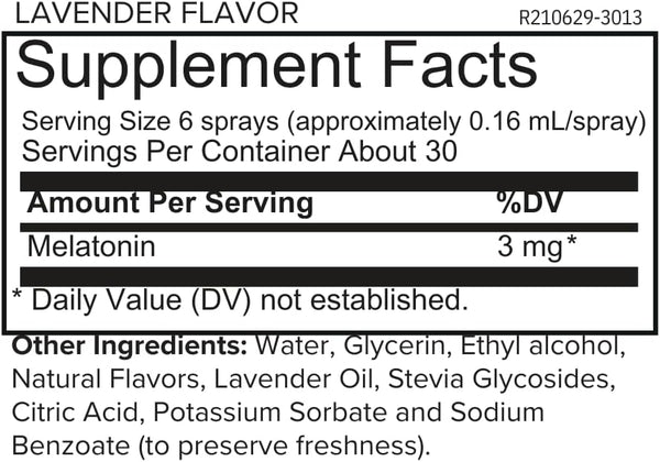 ONNIT Melatonin Liquid Sleep Support Spray, Lavender Flavor, Sleep Support Melatonin Spray for Adults, 3Mg Melatonin per Spray, 1 Fl Oz