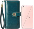 SENDEFN Wallets for Women Leather Credit Card Holder with RFID Blocking Large Capacity Wristlet