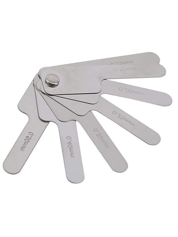 1Pc Silver Dental Orthodontic Interproximal Enamel Reduction Stainless Steel for Ipr Gauge Ruler 0.1-0.5 Mm, Metric and Imperial Measuring Tool,