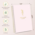 Simple Weekly Planner Undated & to Do List Notebook with Habit Tracker - 6.5X9.25" 60 Sheets Terracotta - Spiral Weekly Planner Notepad for Work